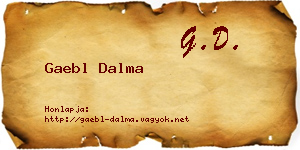 Gaebl Dalma névjegykártya